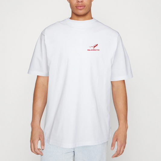 RS6 Baskılı Beyaz T-Shirt