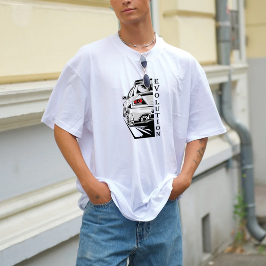 EVO Baskılı Beyaz T-Shirt