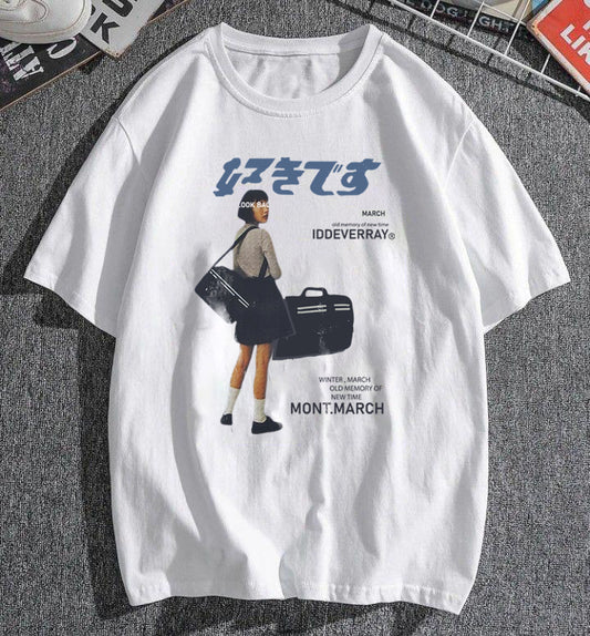 March Iddeverray Baskılı Beyaz T-Shirt